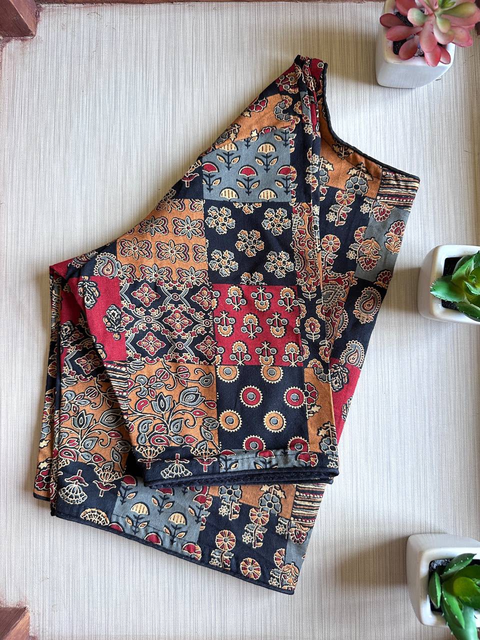 Yashomati Ajrakh Blouse